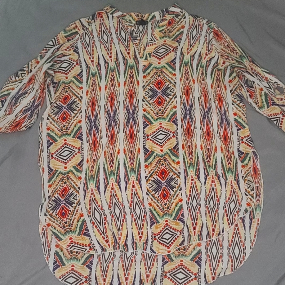 New Demension Tribal Plus sized top